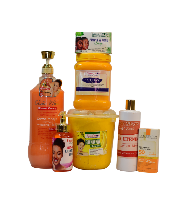 Yellow Tone Skincare Package - Seven Stars Cosmetics Kampala
