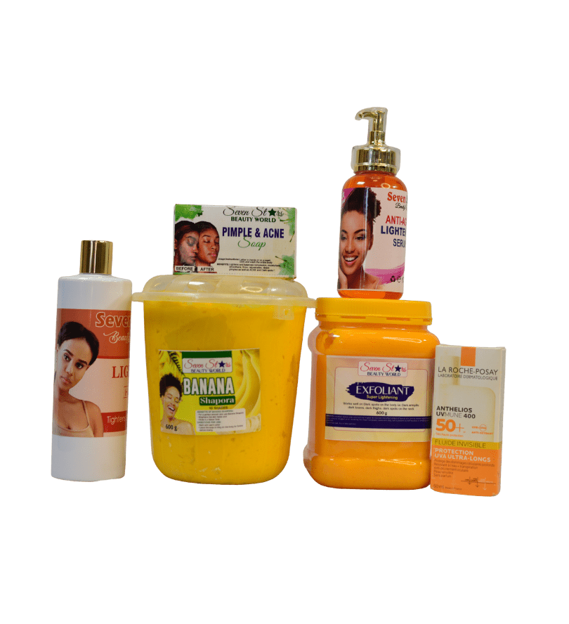Yellow Tone Golden Skincare Package - Seven Stars Cosmetics Kampala