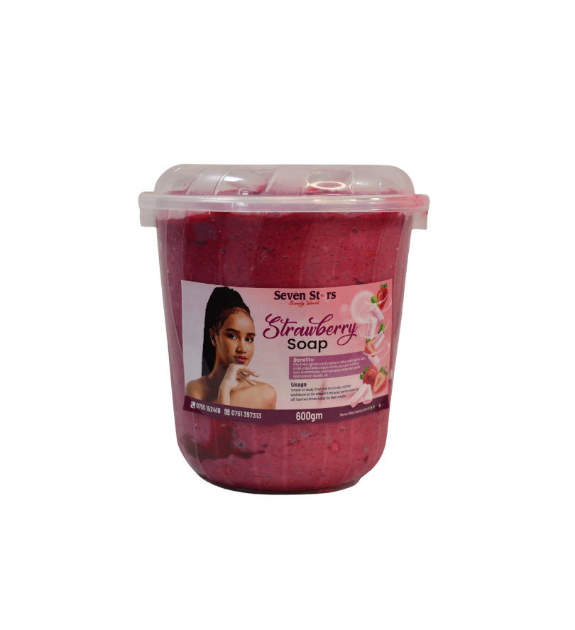 Straw Berry Soap Big, Extra Bleaching Soap - Seven Stars Cosmetics Kampala