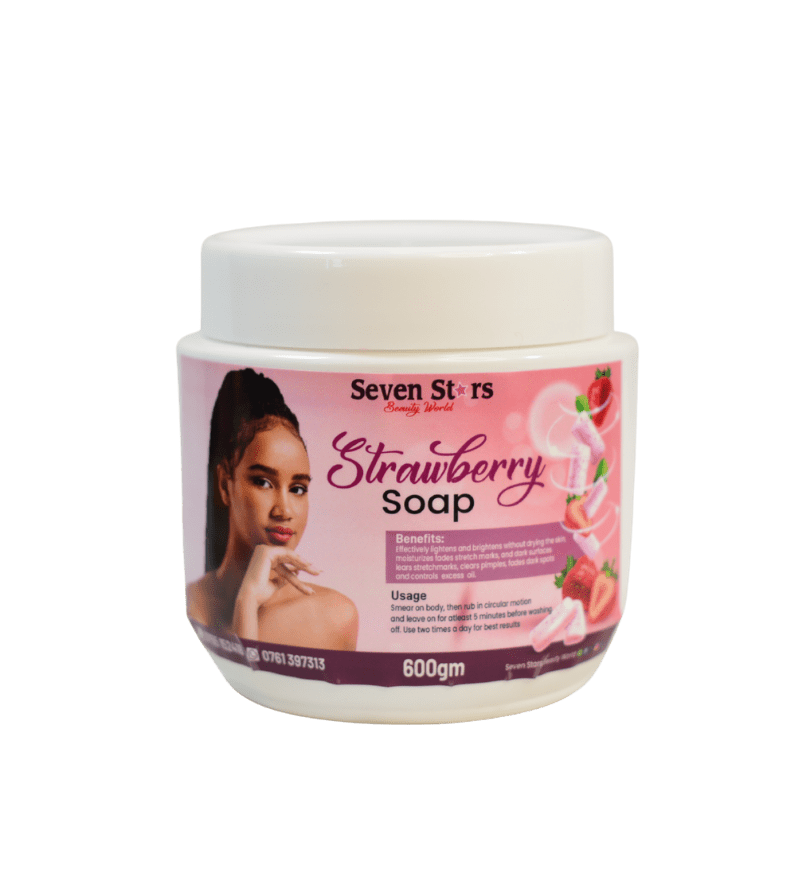 Straw Berry Soap, Extra Bleaching Soap - Seven Stars Cosmetics Kampala