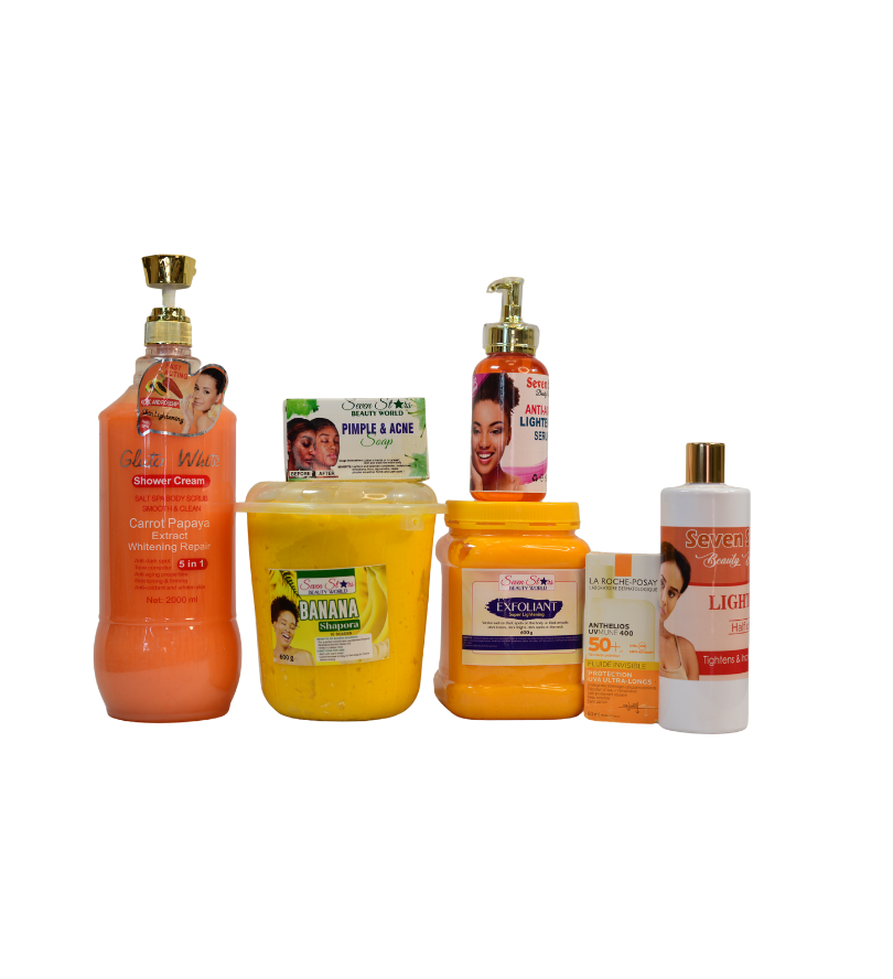 Yellow Tone Skincare Package - Seven Stars Cosmetics Kampala